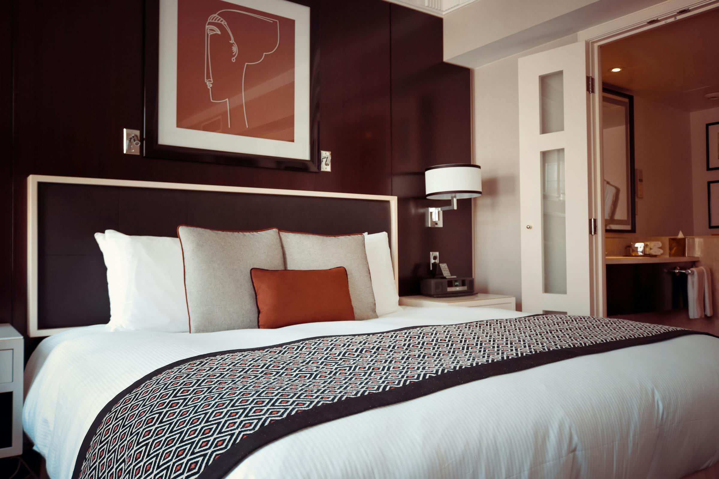 Elegantes Hotelzimmer — virtueller 3D-Rundgang für Hotels